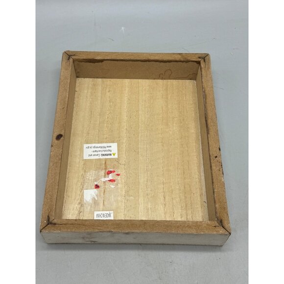 Bloom With Grace Wooden Wall Art Decor - Floral Hexagon Design 9" x 7" READ - Picture 7 of 14